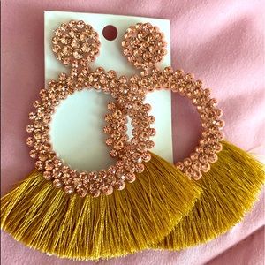 Gold Tassle Earrings